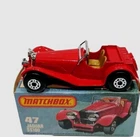 Vtg Matchbox Lesney No. 47 Jaguar SS100 – Near Mint with Original Box 1960s Eng