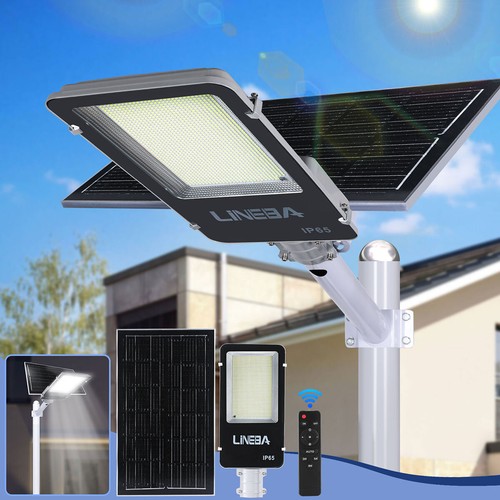 Commercial 80000000LM LED Outdoor Dusk to Dawn Solar Street Light Road Area Lamp - Picture 4 of 22