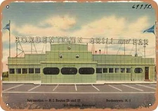 METAL SIGN - Maryland Postcard - Wilton Farm Dairy -- Catonsville 28, Md.