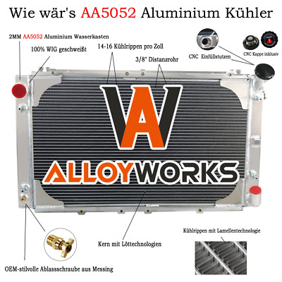 3 Reihe 52mm Aluminum Kühler Für Nissan Patrol GQ Y60 4.2L Petrol TB42 1987-97