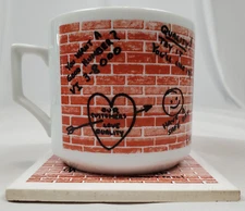 Vintage Great Lakes Steel Coffee Mug and Coaster Quality Pays Ecorse Zug Island