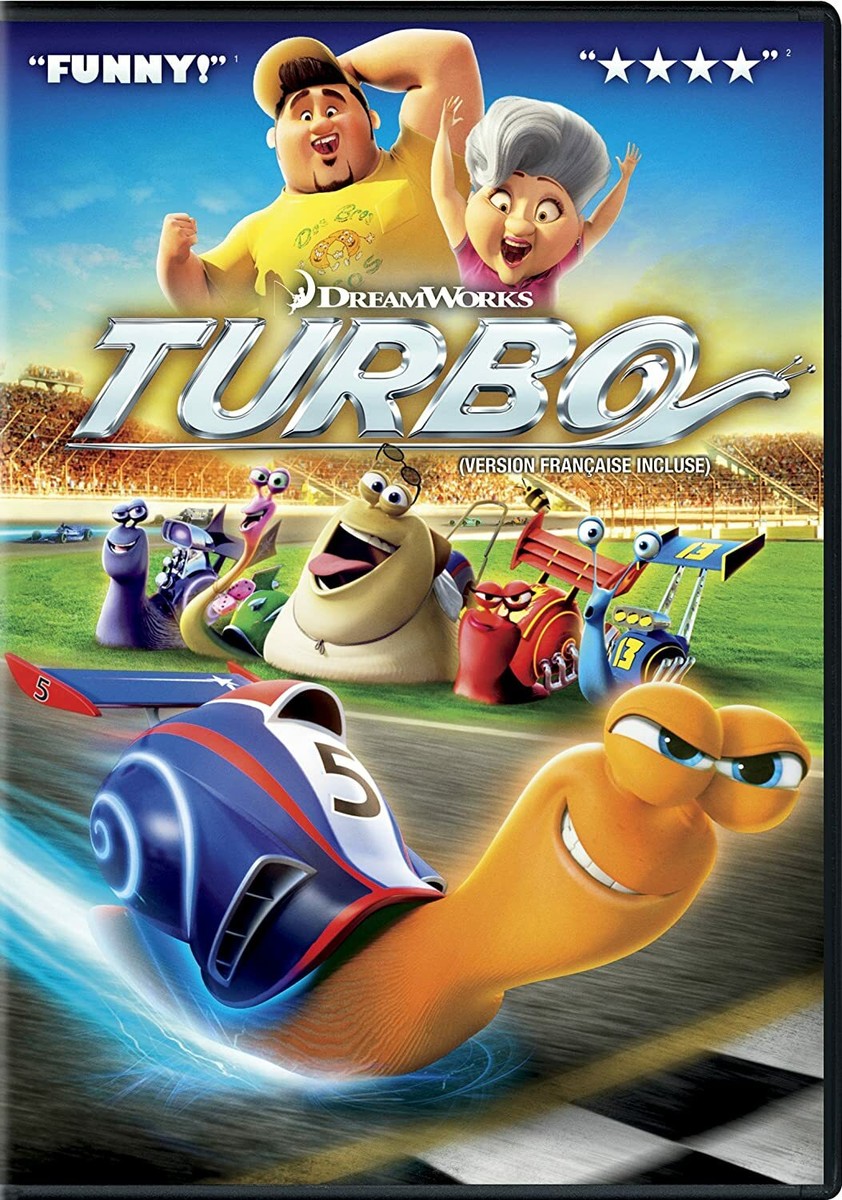 Dreamworks Turbo 2013 Movie DVD NEW Ryan Reynolds Samuel L