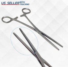 8" Straight Hemostat Forceps Locking Clamps Stainless Steel Surgical Instrument
