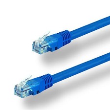 1x 12 ft Blue CAT6 Network Wire LAN Cable Patch Cord Ethernet Internet Router PC