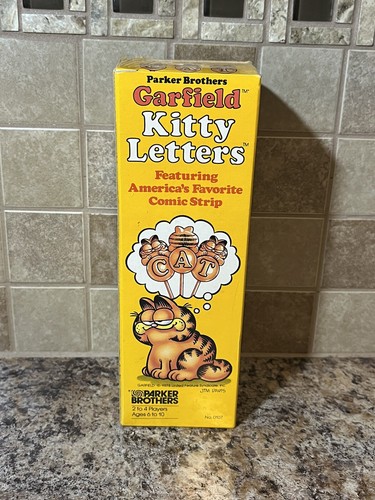 Garfield Kitty Letters Parker Brothers Game Vtg 1983 Pickup Sticks Age 6-10 NEW