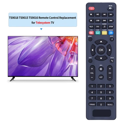 Telecomando per Telesystem TS9018 TS9015 TS9016 Decoder HD - Foto 2 di 8