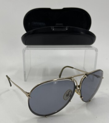 Vintage Carrera Porsche Design 5621 Men's Gold Aviator Sunglasses W/Case 