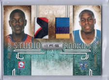 2009 Panini Rookies & Stars Jrue Holiday Studio Rookie Combo Jersey Relic /50