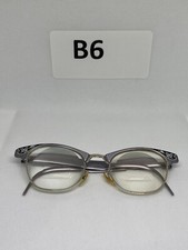 Vintage 1950s Eyeglasses Artcraft CatEye 4 1/4- 5 1/2 Silver Alum