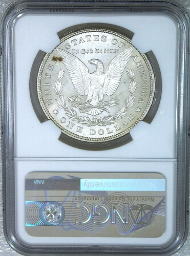 1896 Morgan Silver Dollar NGC MS63PL White Proof-like Just Graded #GE924 - Picture 3 of 4