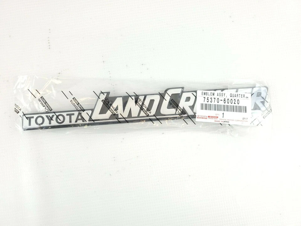 Insignia emblema original Toyota Land Cruiser 1981-1990 FJ60 FJ62 BJ60 HJ60 Foto 2 de 2