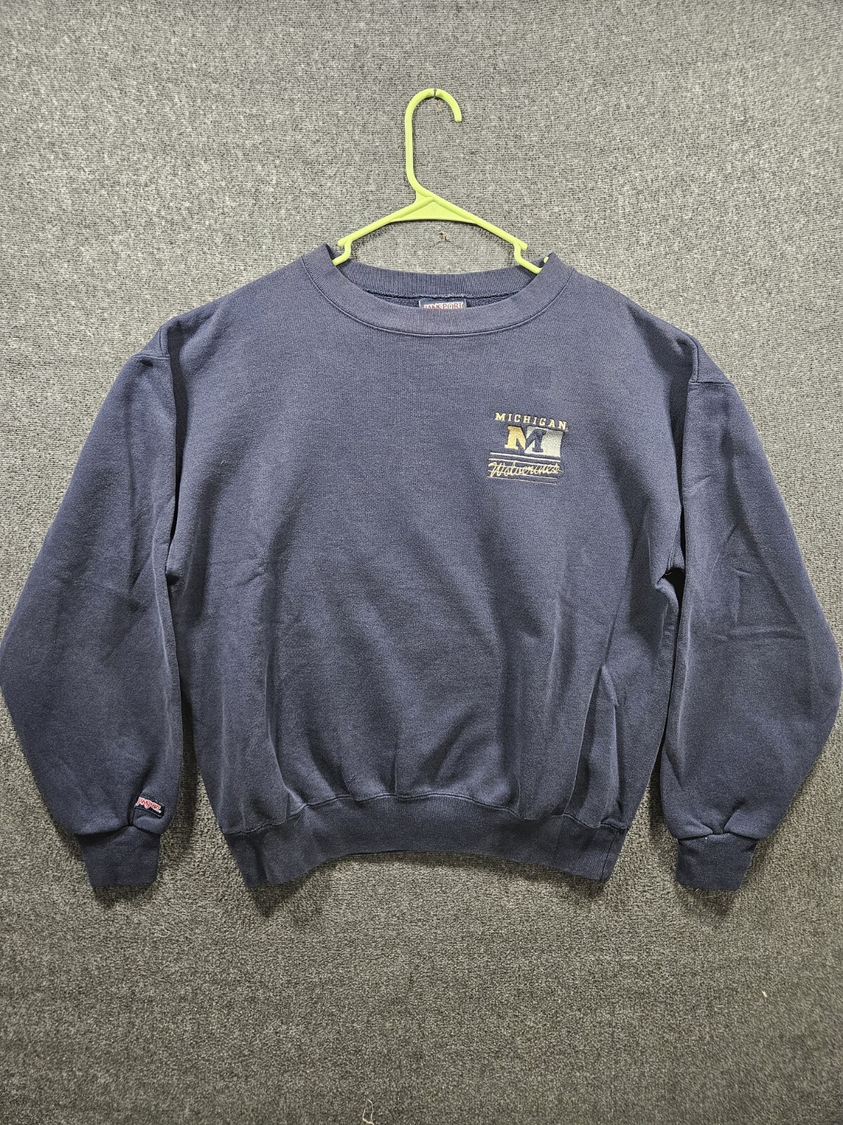 Vintage Michigan Wolverines Blue Jansport 90s USA Made Crewneck Sweater Size XL