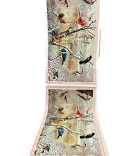 VTG 1979 National Wildlife Federation Womens Wild Birds Neck Head Scarf 42 x 12"