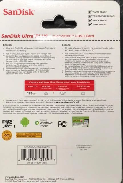 SanDisk - Ultra Plus 128GB microSDXC Class 10 UHS-1 Memory Card - Black - Image 2 of 4