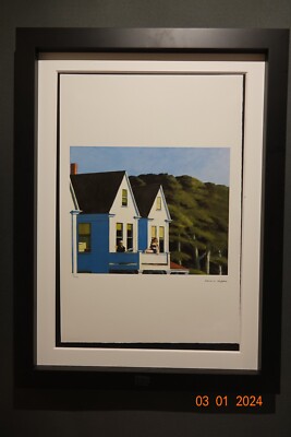 Edward Hopper Lithographie, 3D Hologramm, 38,5 x 57 cm, limitiert, signiert!