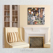 Renato Guttuso Vucciria - Quadro su tela 50 x 50 per Soggiorno Cucina Ristorante