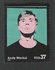 U.S.  Stamp - Scott # 3652 -- 2002 -- 37¢ -- Andy Warhol