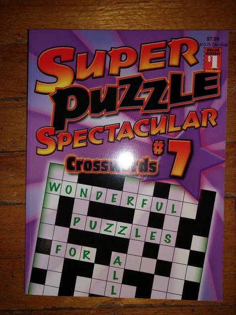 new large print crossword puzzle books paperback 11 x 8 lot of 6 