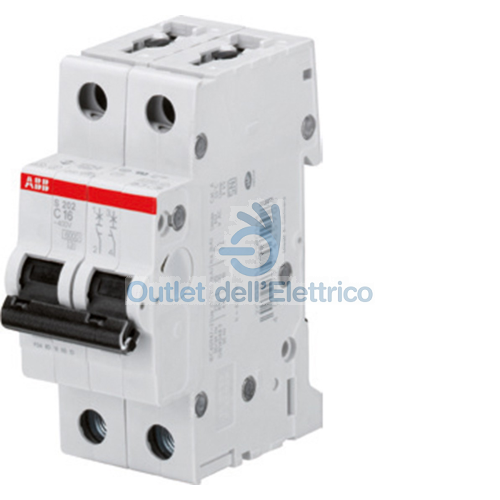 ABB S202M C 3 INTERRUTTORE AUTOMATICO 10KA 2P