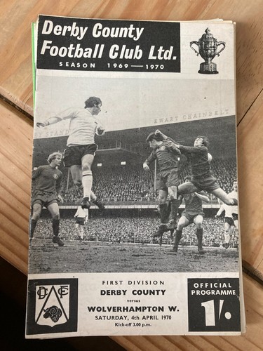 Derby County HOGAR Y VISITANTE AÑOS 50 1960 1970 Liga y Copa - Imagen 149 de 179