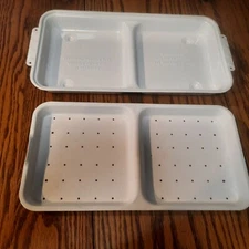 Ronco Showtime Rotisserie  4000/5000 Steam/Warming Tray w/Insert-No Lid-White VG