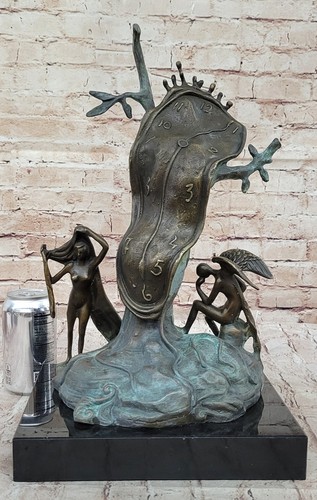 Salvador Dali Nobility of Time Bronze Sculpture Special Patina Statue Figurine - Picture 2 of 10