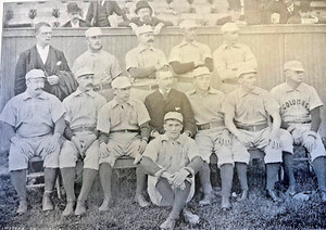 1889 SPALDING WORLD TOUR - 1889 "COLUMBUS SOLONS" - ORIGINAL LITHO PRINT