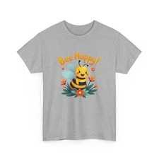 Bee T-Shirt | Save the Bees Shirt | Funny Honeybee Tee | Bee Happy Bee Clip Art