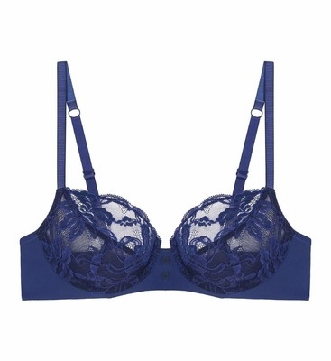 Soutien-gorge Emboîtant LOU Désinvolte Perle - Taille 85D (70D EU), Bleu Clair, Avec Armatures - Neuf étiqueté