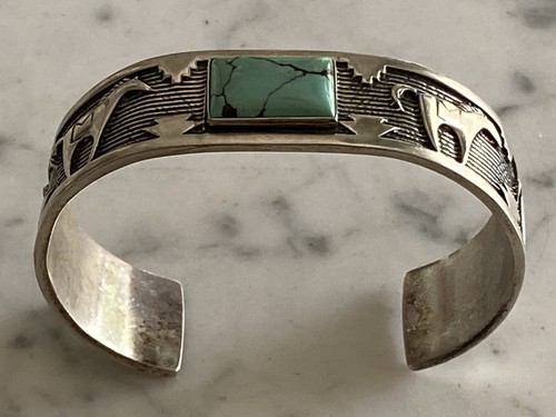 Bracciale Carolyn Pollack Argento Sterling 925 Turchese Freccia Cavallo R Luna - Foto 12 di 16