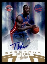 2010-11 Absolute Spectrum Signatures Gold #137 Terrico White Autograph Card