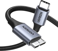 10Gbps USB C to Micro B Cable 1.5FT for External Hard Drive 10Gbps tran