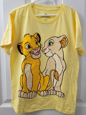 Disney Lion King Kids Shirt Lion Love Yellow Size Medium 7/8 Brand New