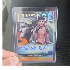 Topps 2026 Chrome UFC Gilbert Burns Chrome Lineage Auto CCA-GB 04/25