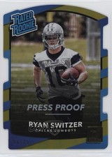 2017 Panini Donruss Rated Rookie Press Proof Gold Die-Cut 6/25 Ryan Switzer ex1