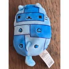 Cats vs Pickles Blue Roboticat Patchwork Bean Bag Plush Toy CVP1000 4 Inch