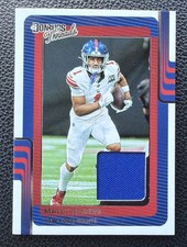 2025 Panini Donruss - Donruss Threads Jersey Patch Malik Nabers #DTH-MNS  Giants