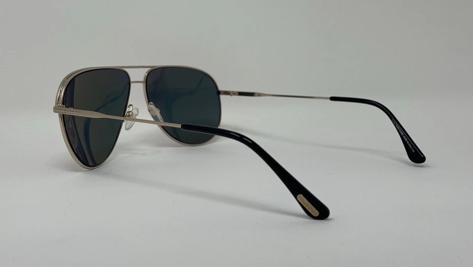 Gafas de sol Tom Ford Erin TF466 29Z doradas de aviador, lentes espejadas. Talla 61-12 Nuevo Foto 3 de 3