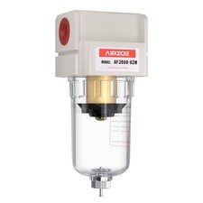 AIRZOE 1/4 NPT Compressed Air Filter AF2000-02M Manual Drain 0-150psi