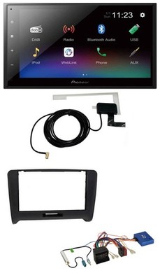 Pioneer DAB CAN-Bus Bluetooth 2DIN USB Autoradio für Audi TT 8J 2006-2014 schwar