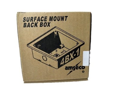 Potter Amseco 4BX1R 4BX-1 4270016 Fire Alarm Surface Mount Back Box (NEW IN BOX)