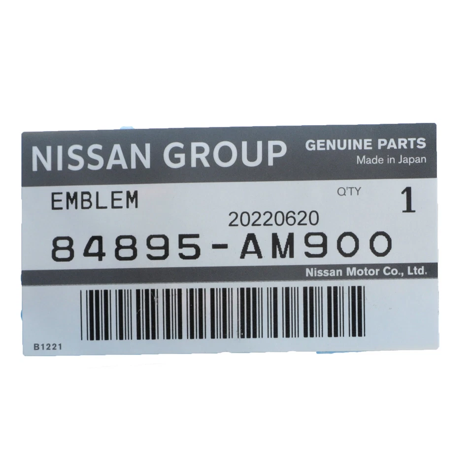 OEM 2009-2015 2017-2020 Nissan GT-R Trunk Emblem Chrome Badge NEW 84895-AM900 - Image 3 of 3