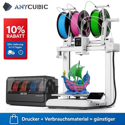 【Open Box】Anycubic Kobra X Combo 3D Drucker Mehrfarbig ACE 2 PRO FDM Filament