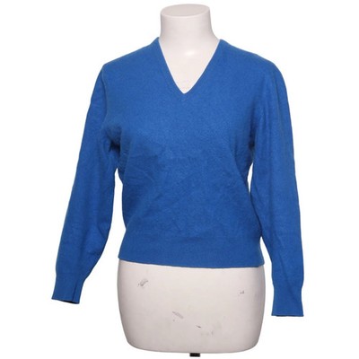 Glenmac, Pullover, Größe: M, Blau, Kaschmir, Einfarbig, Damen #aCh