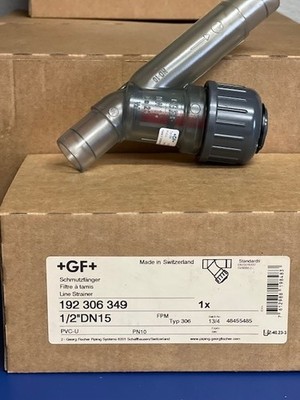 Line strainer 1/2'',  Georg Fischer PN 192.306.349, PVC VITON