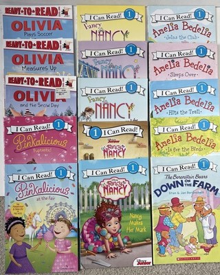 Girl Book Lot 15 I Can Read Lev 1 Olivia Amelia Bedelia Pinkalicious Fancy Nancy