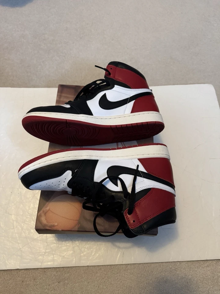 Nike Air Jordan 1 High Retro OG Black Toe Reimagined Men's Size 9 - Used - Image 3 of 4
