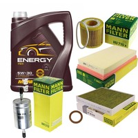 Mann Inspektionspaket 5L Mannol Energy 5W-30 FüR VW Polo 1.2 12V Seat Ibiza III