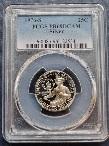 1976 S Bicentennial Washington Quarter 25c Silver PCGS PR 69 DCAM #98588