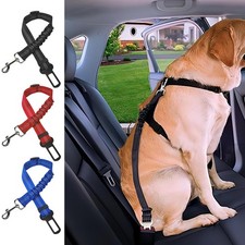 Dog Seat Belt for Car Dog Car Safety Harness, Elastic Cushioning Seatbelt Leash